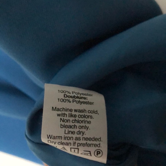 J Crew Blue Scallop Neck Strappy Blouse - Picture 9 of 10